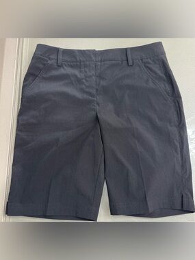 Classic Navy Dress Shorts w/ dotted pattern